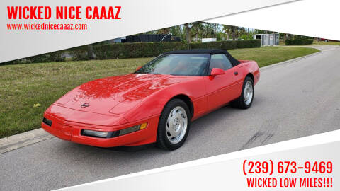 1995 Chevrolet Corvette for sale at WICKED NICE CAAAZ in Cape Coral FL