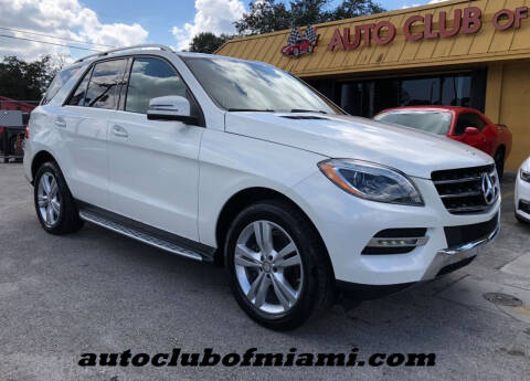 2014 Mercedes-Benz M-Class for sale at AUTO CLUB OF MIAMI, INC in Miami FL
