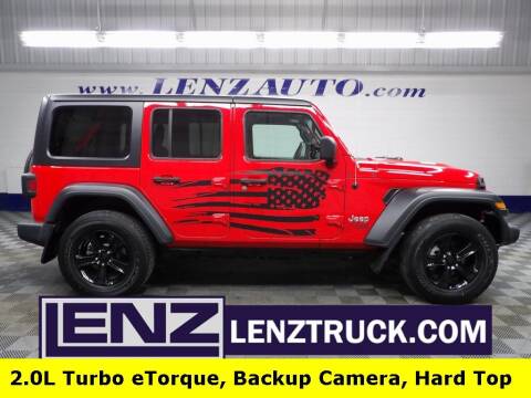 2019 Jeep Wrangler Unlimited for sale at LENZ TRUCK CENTER in Fond Du Lac WI