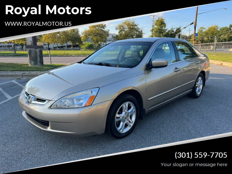 2006 Honda Accord for sale at Royal Motors in Hyattsville MD