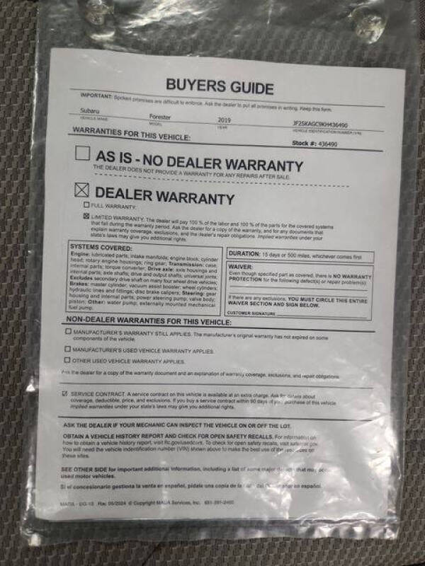 2019 Subaru Forester Premium