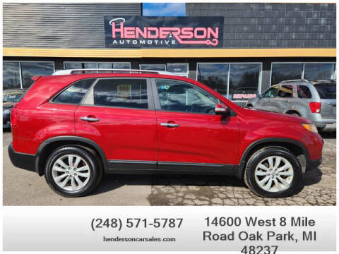 2011 Kia Sorento for sale at Henderson Automotive, LLC in Oak Park MI