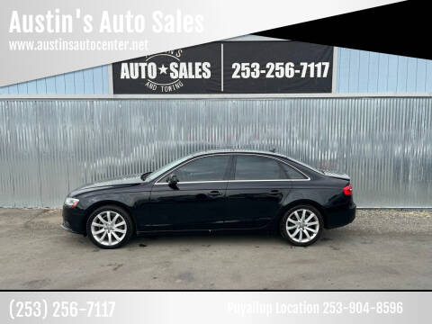 2013 Audi A4 for sale at Austin's Auto Sales in Edgewood WA