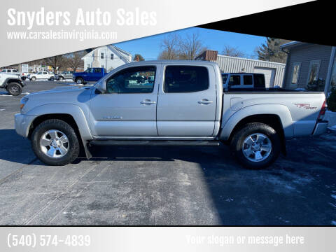 2011 Toyota Tacoma for sale at Snyders Auto Sales in Harrisonburg VA