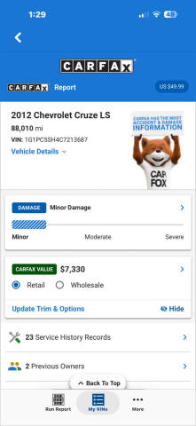 2012 Chevrolet Cruze LS
