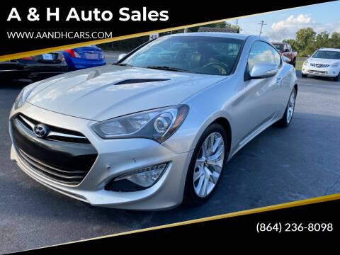 2013 Hyundai Genesis Coupe for sale at A & H Auto Sales in Greenville SC