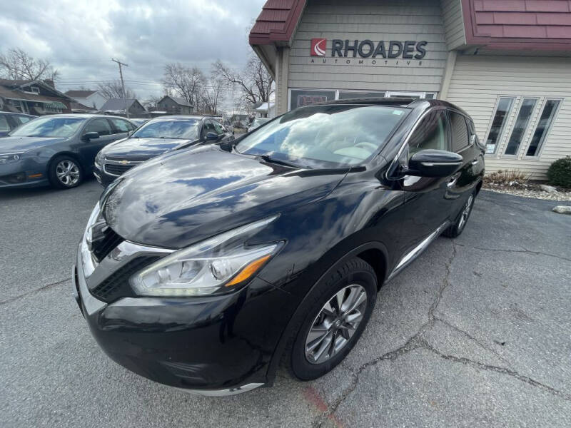 2015 Nissan Murano for sale at Rhoades Automotive Inc. in Columbia City IN