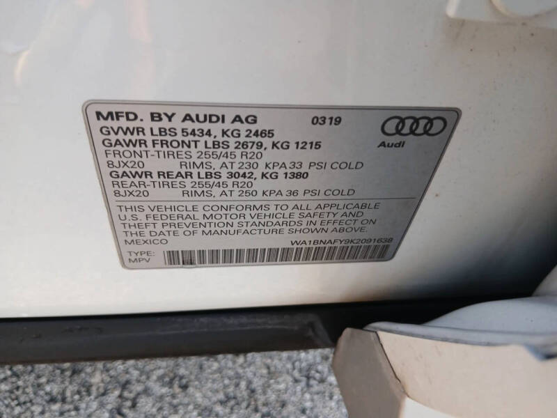 2019 Audi Q5 quattro Premium Plus 45 TFSI