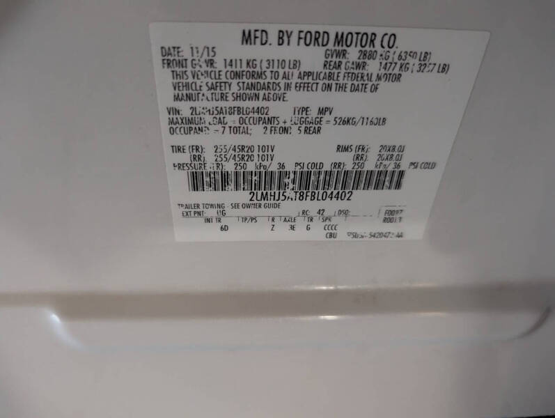 2015 Lincoln MKT EcoBoost