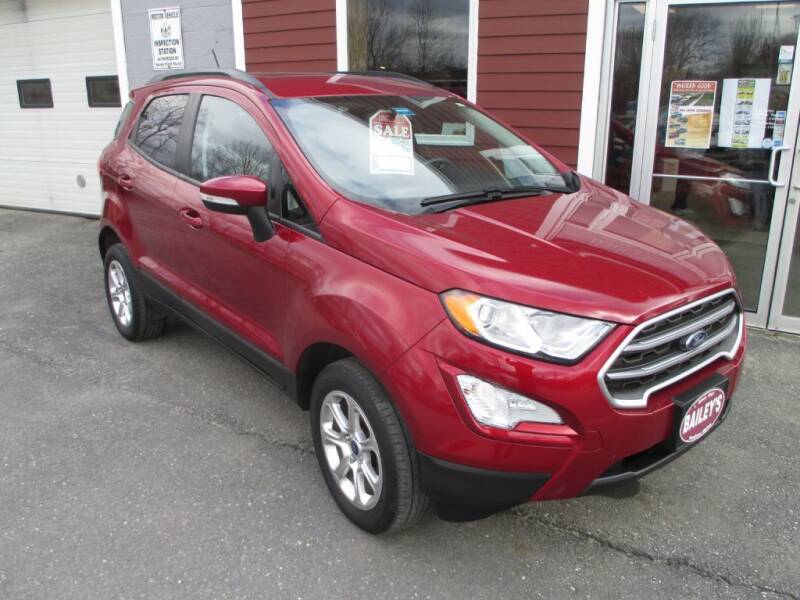 2018 Ford EcoSport for sale at Percy Bailey Auto Sales Inc in Gardiner ME