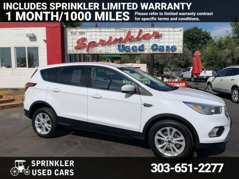 2017 Ford Escape for sale at Sprinkler Used Cars in Longmont CO