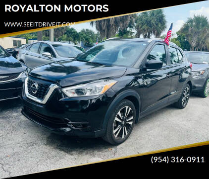2019 Nissan Kicks for sale at ROYALTON MOTORS in Plantation FL