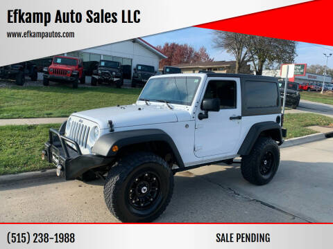 2015 Jeep Wrangler for sale at Efkamp Auto Sales LLC in Des Moines IA