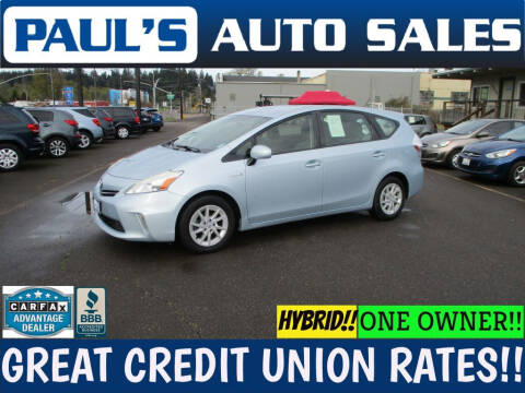 2013 Toyota Prius v for sale at Paul's Auto Sales in Eugene OR