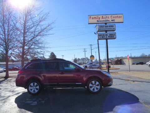 2011 Subaru Outback for sale at FAMILY AUTO CENTER in Greenville NC