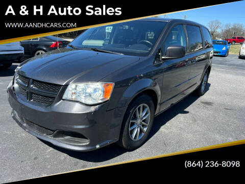 2015 Dodge Grand Caravan for sale at A & H Auto Sales in Greenville SC