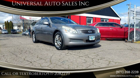 2007 Infiniti G35 for sale at Universal Auto Sales Inc in Salem OR