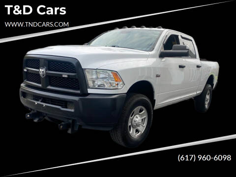 2018 RAM 2500 for sale at T&D Cars in Holbrook MA