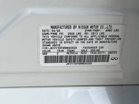 2024 Infiniti Q50 Red Sport 400