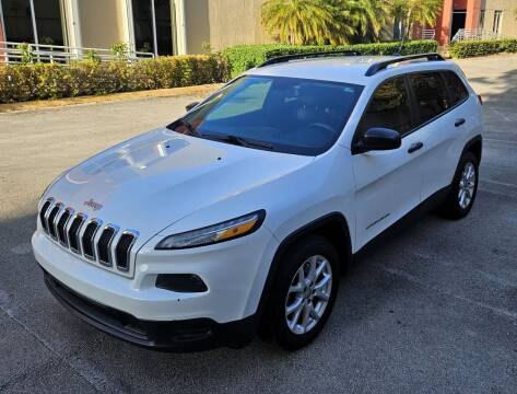 2015 Jeep Cherokee for sale at POLLO AUTO SOLUTIONS in Miami FL