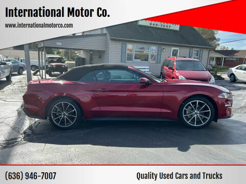 2019 Ford Mustang for sale at International Motor Co. in Saint Charles MO