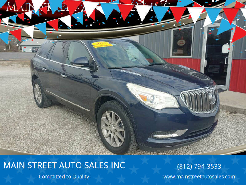 2015 Buick Enclave for sale at MAIN STREET AUTO SALES INC in Austin IN