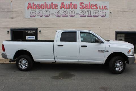2017 RAM 3500 for sale at Absolute Auto Sales in Fredericksburg VA