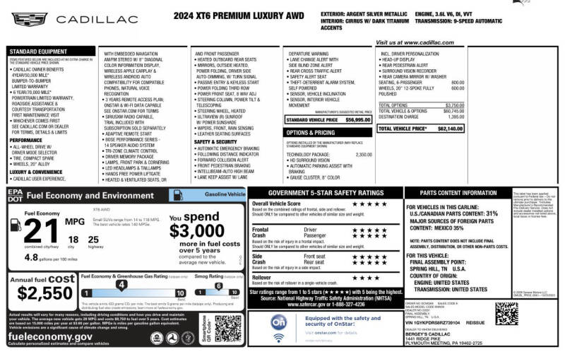 2024 Cadillac XT6 Premium Luxury