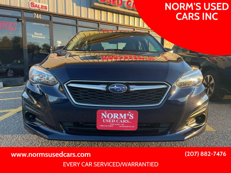 2019 Subaru Impreza for sale at NORM'S USED CARS INC in Wiscasset ME