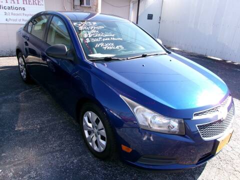 2013 Chevrolet Cruze for sale at River City Auto Sales in Cottage Hills IL