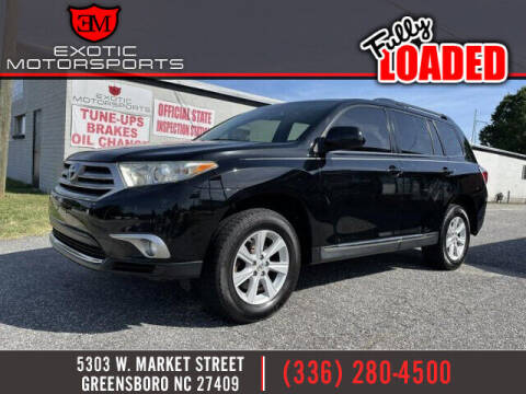 2012 Toyota Highlander for sale at Exotic Motorsports in Greensboro NC