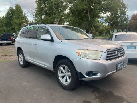 2008 Toyota Highlander for sale at M AND S CAR SALES LLC in Independence OR