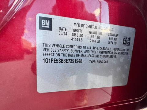 2014 Chevrolet Cruze 2LT Auto