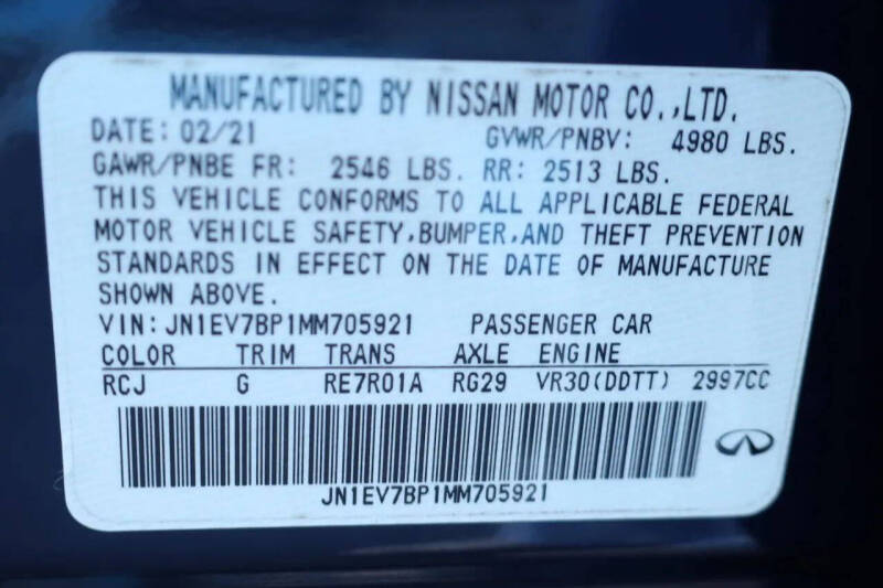 2021 Infiniti Q50 Luxe