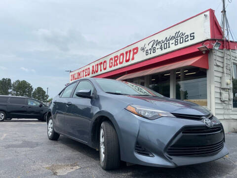 2018 Toyota Corolla for sale at Unlimited Auto Group of Marietta in Marietta GA