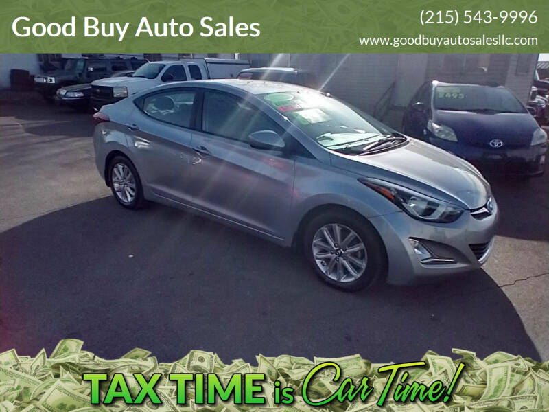 2015 Hyundai Elantra for sale at Good Buy Auto Sales in Philadelphia PA