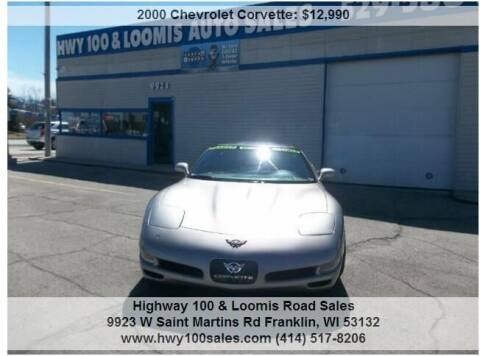 2000 Chevrolet Corvette for sale at Highway 100 & Loomis Road Sales in Franklin WI