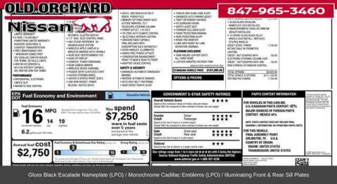 2022 Cadillac Escalade Sport Platinum