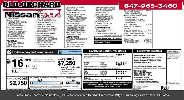 2022 Cadillac Escalade Sport Platinum