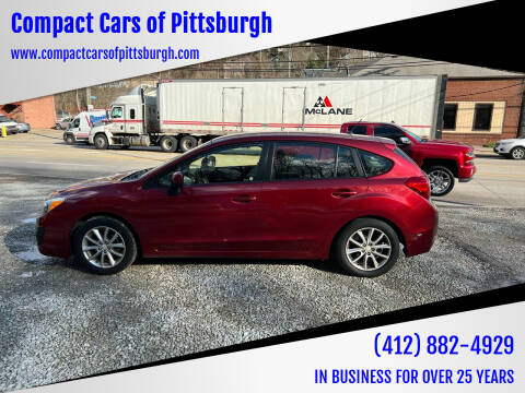 2014 Subaru Impreza for sale at Compact Cars of Pittsburgh in Pittsburgh PA