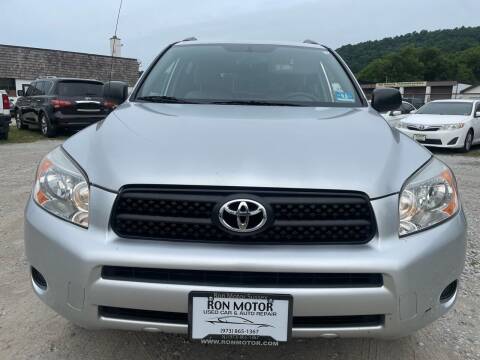 2007 Toyota RAV4 for sale at Ron Motor Inc. in Wantage NJ