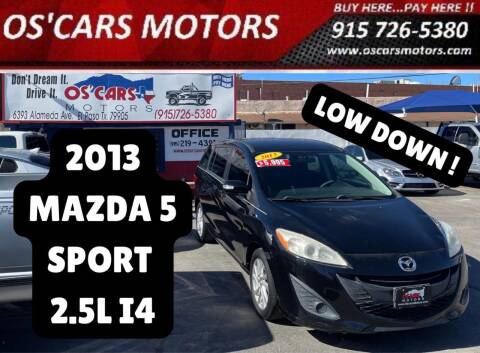2013 Mazda MAZDA5 for sale at Os'Cars Motors in El Paso TX