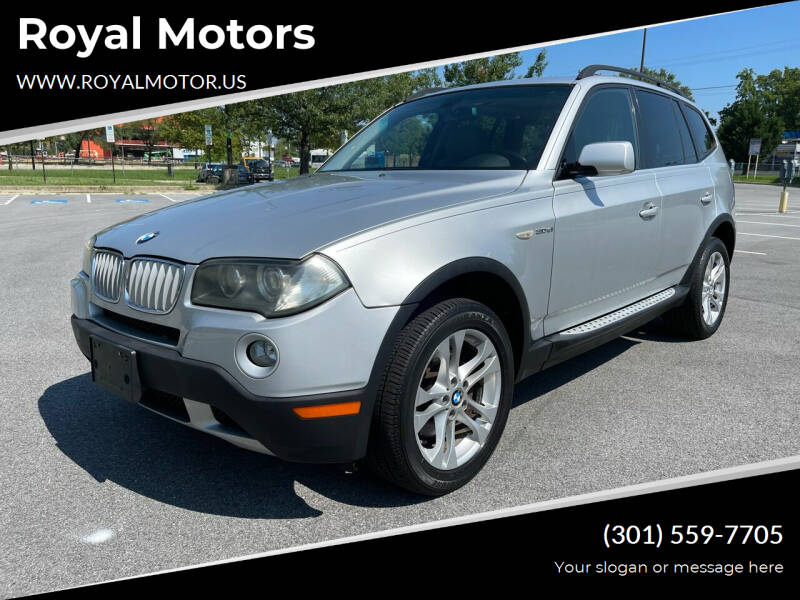 2008 BMW X3 for sale at Royal Motors in Hyattsville MD
