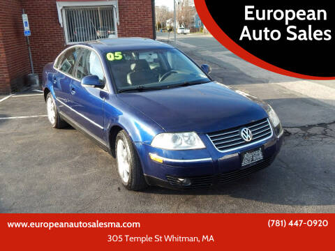 2005 Volkswagen Passat for sale at European Auto Sales in Whitman MA