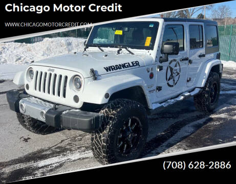 2015 Jeep Wrangler Unlimited for sale at Chicago Motor Credit in South Holland IL