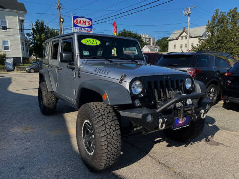 2015 Jeep Wrangler Unlimited for sale at Sam's Auto Sales in Cranston RI