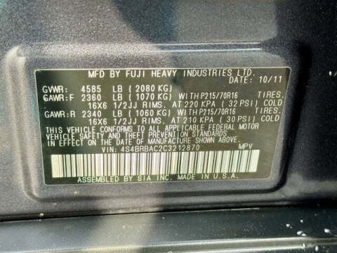 2012 Subaru Outback 2.5i