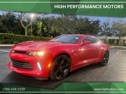 2018 Chevrolet Camaro for sale at HIGH PERFORMANCE MOTORS in Hollywood FL