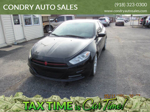 2013 Dodge Dart for sale at CONDRY AUTO SALES in Vinita OK