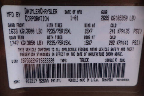 2001 Dodge Dakota SLT